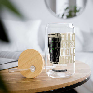 Funny St Patrick's Day Black Irish Beer Glass Can Hello Darkness My Old Friend Shamrock TS11 Print Your Wear