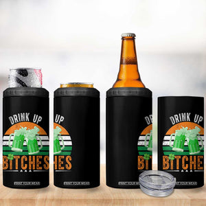 Funny St Patrick's Day Irish Beer Drinking 4 in 1 Can Cooler Tumbler Drink Up Bitches Beer Mug TS11 Print Your Wear