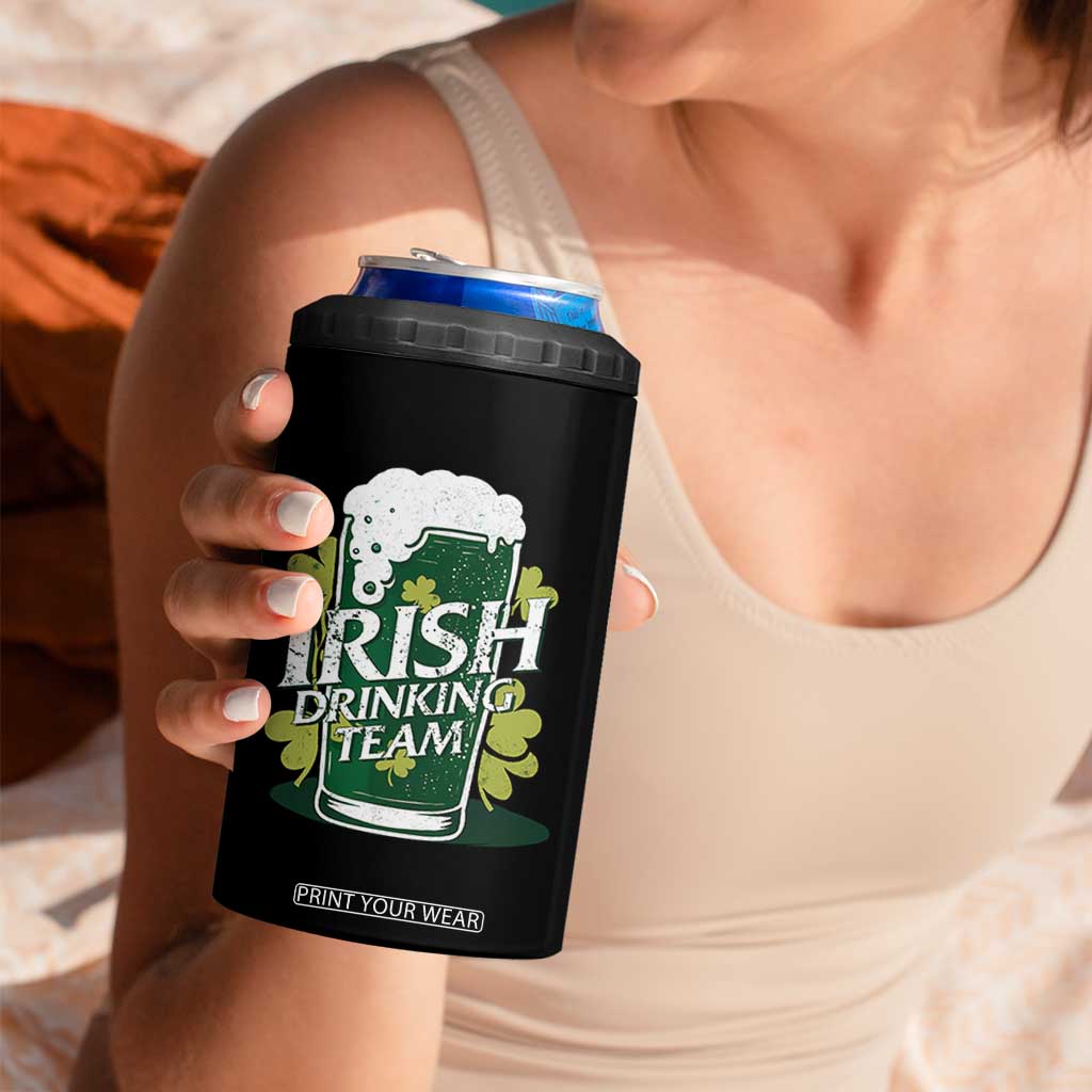 Funny St Patrick's Day Irish Beer Drinking 4 in 1 Can Cooler Tumbler Irish Drinking Team Green Beer Shamrock TS11 Print Your Wear