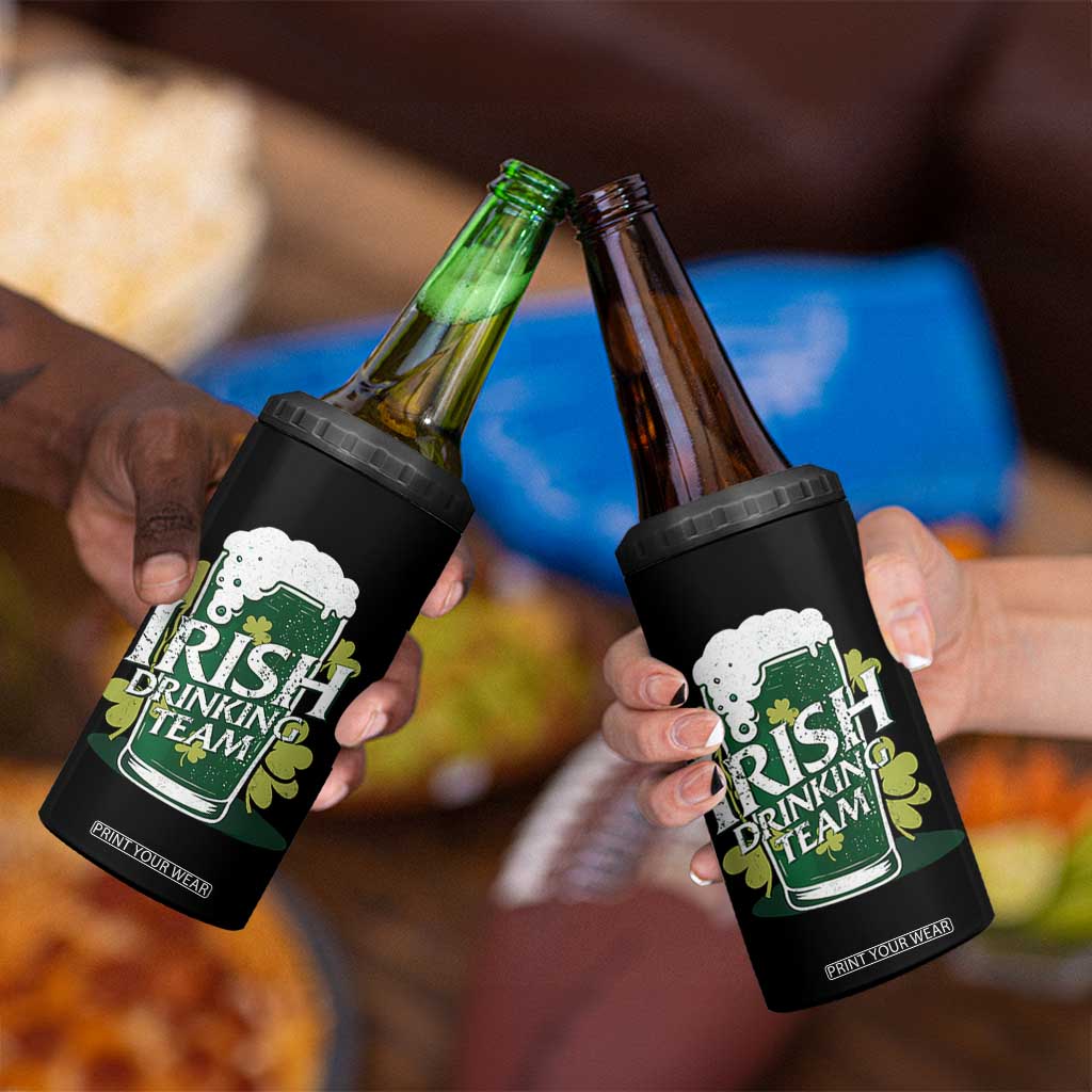Funny St Patrick's Day Irish Beer Drinking 4 in 1 Can Cooler Tumbler Irish Drinking Team Green Beer Shamrock TS11 Print Your Wear