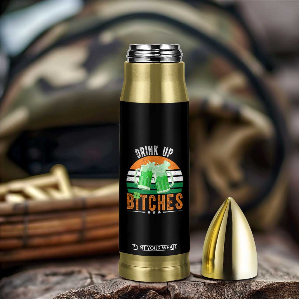 Funny St Patrick's Day Irish Beer Drinking Bullet Tumbler Drink Up Bitches Beer Mug TS11 Print Your Wear