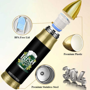 Funny St Patrick's Day Irish Beer Drinking Bullet Tumbler Irish Drinking Team Green Beer Shamrock TS11 Print Your Wear