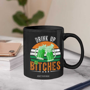 Funny St Patrick's Day Irish Beer Drinking Coffee Mug Drink Up Bitches Beer Mug TS11 Print Your Wear
