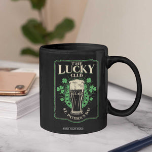Funny St Patrick's Day Irish Beer Drinking Coffee Mug The Lucky Beer Club Horseshoe TS11 Print Your Wear