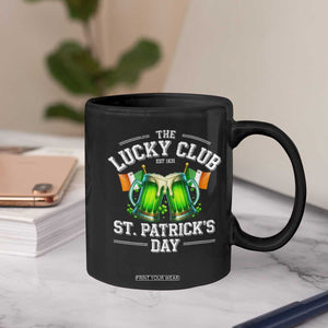 Funny St Patrick's Day Irish Beer Drinking Coffee Mug The Lucky Beer Club Ireland Flag TS11 Print Your Wear