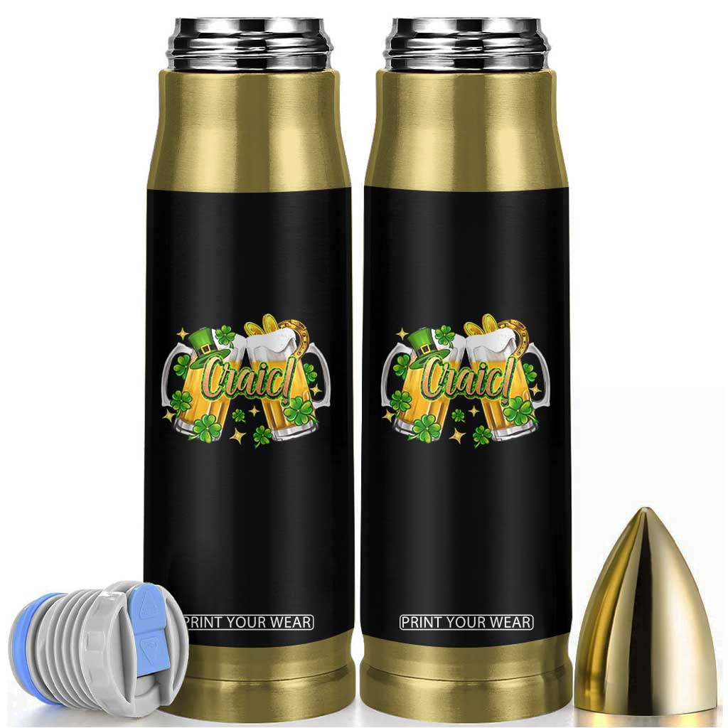 Funny St Patrick's Day Irish Beer Drinking Craic Bullet Tumbler TS11 Black Print Your Wear