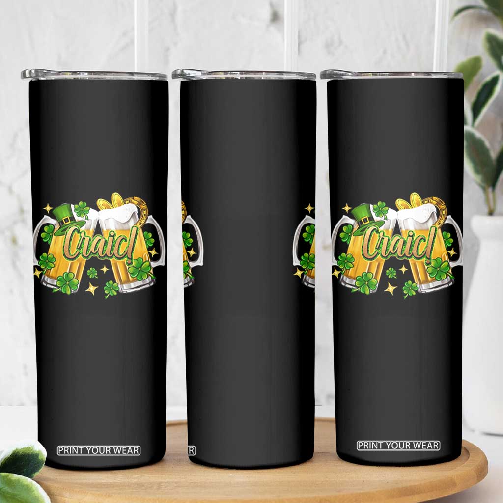 Funny St Patrick's Day Irish Beer Drinking Craic Skinny Tumbler TS11 Print Your Wear