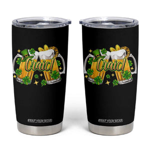 Funny St Patrick's Day Irish Beer Drinking Craic Tumbler Cup TS11 Black Print Your Wear