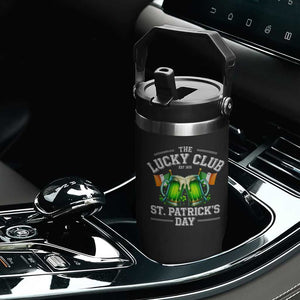 Funny St Patrick's Day Irish Beer Drinking Flip Straw Tumbler The Lucky Beer Club Ireland Flag TS11 Print Your Wear