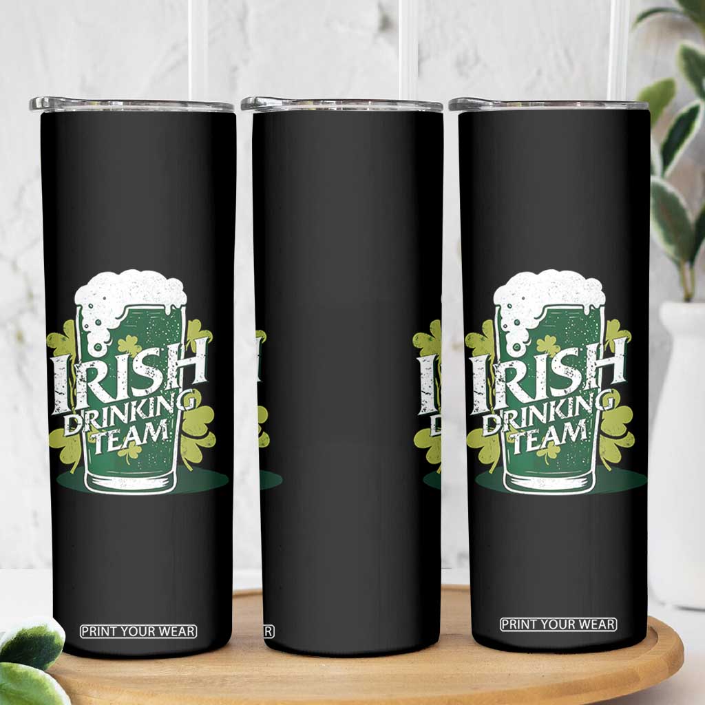 Funny St Patrick's Day Irish Beer Drinking Skinny Tumbler Irish Drinking Team Green Beer Shamrock TS11 Print Your Wear