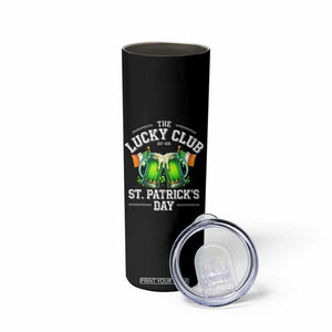 Funny St Patrick's Day Irish Beer Drinking Skinny Tumbler The Lucky Beer Club Ireland Flag TS11 Print Your Wear