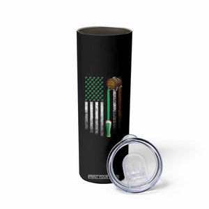 Funny St Patrick's Day Irish Beer Drinking Skinny Tumbler Vintage Irish American Flag TS11 Print Your Wear