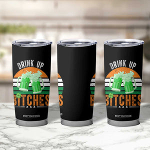 Funny St Patrick's Day Irish Beer Drinking Tumbler Cup Drink Up Bitches Beer Mug TS11 Print Your Wear