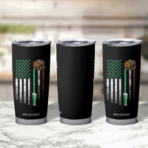 Funny St Patrick's Day Irish Beer Drinking Tumbler Cup Vintage Irish American Flag TS11 Print Your Wear