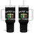 Funny St Patrick's Day Irish Beer Drinking Tumbler With Handle Drink Up Bitches Ireland Flag TS11 One Size: 40 oz Black Print Your Wear