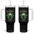 Funny St Patrick's Day Irish Beer Drinking Tumbler With Handle The Lucky Beer Club Horseshoe TS11 One Size: 40 oz Black Print Your Wear