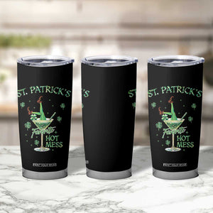 Funny St Patrick's Favorite Hot Mess Tumbler Cup Drunk Leprechaun Cocktail TS11 Print Your Wear