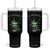 Funny St Patrick's Favorite Hot Mess Tumbler With Handle Drunk Leprechaun Cocktail TS11 One Size: 40 oz Black Print Your Wear