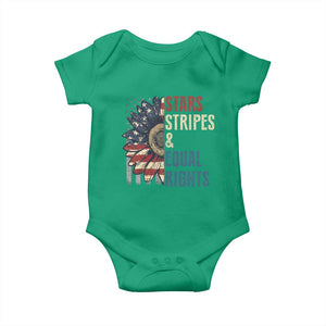 Funny Stars Stripes And Equal Rights Baby Onesie 4th Of July Women's Rights Sunflower TS11 Irish Green Print Your Wear