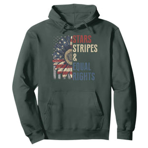 Funny Stars Stripes And Equal Rights Hoodie 4th Of July Women's Rights Sunflower TS11 Dark Forest Green Print Your Wear