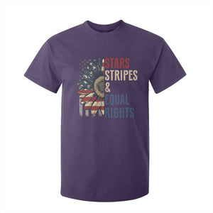 Funny Stars Stripes And Equal Rights T Shirt For Kid 4th Of July Women's Rights Sunflower TS11 Purple Print Your Wear