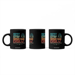 Funny Step Dad Coffee Mug Best Effin Bonus Dad Ever Retro TS10 Print Your Wear