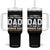 Funny Step Dad Tumbler With Handle I Have Two Titles Dad And Step-Dad TS10 One Size: 40 oz Black Print Your Wear