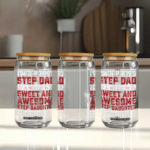 Funny Stepdad Glass Can Step Daughter Bonus Step Dad Fathers Day TS10 Print Your Wear