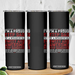 Funny Stepdad Skinny Tumbler Step Daughter Bonus Step Dad Fathers Day TS10 Print Your Wear
