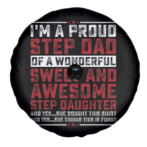 Funny Stepdad Spare Tire Cover Step Daughter Bonus Step Dad Fathers Day TS10 Print Your Wear