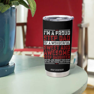 Funny Stepdad Tumbler Cup Step Daughter Bonus Step Dad Fathers Day TS10 Print Your Wear