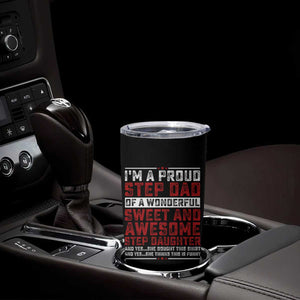 Funny Stepdad Tumbler Cup Step Daughter Bonus Step Dad Fathers Day TS10 Print Your Wear