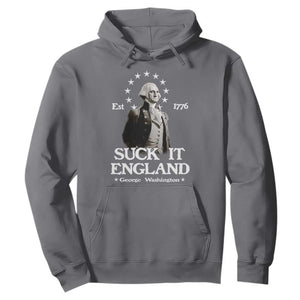 Funny Suck It England Hoodie 4th of July 1776 George Washington TS11 Charcoal Print Your Wear