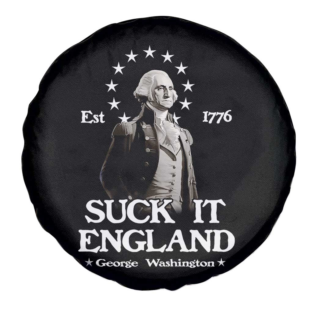 Funny Suck It England Spare Tire Cover 4th of July 1776 George Washington TS11 Print Your Wear
