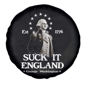 Funny Suck It England Spare Tire Cover 4th of July 1776 George Washington TS11 Print Your Wear