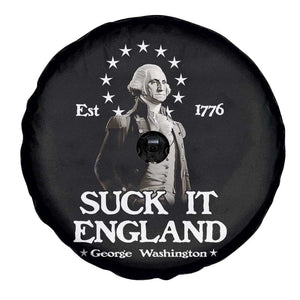 Funny Suck It England Spare Tire Cover 4th of July 1776 George Washington TS11 Print Your Wear