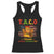 Funny TACO Trump Always Chickens Out Racerback Tank Top American Flag Political Parody TS02 Black Print Your Wear