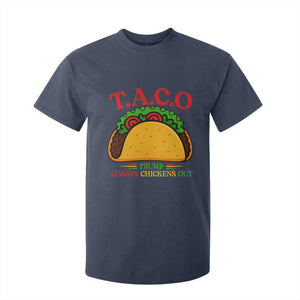 Funny TACO Trump Always Chickens Out T Shirt For Kid Funny Political Satire Tacos Lover TS02 Navy Print Your Wear