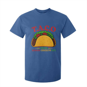 Funny TACO Trump Always Chickens Out T Shirt For Kid Funny Political Satire Tacos Lover TS02 Royal Blue Print Your Wear