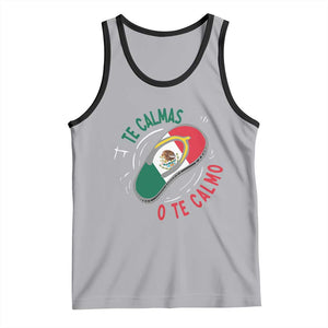 Funny Te Calmas O Te Calmo Tank Top Mexican Mother's Day TS11 Athletic Heather Black Print Your Wear