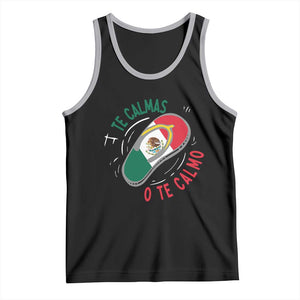 Funny Te Calmas O Te Calmo Tank Top Mexican Mother's Day TS11 Black Athletic Heather Print Your Wear