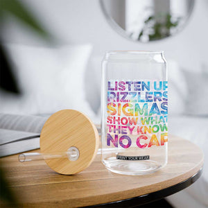 Funny Teacher Glass Can Listen Up Rizzlers Sigmas Show Work No Cap Tie-Dye TS10 Print Your Wear