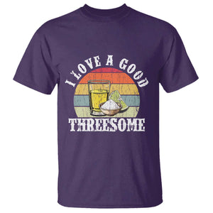 Funny Tequila Lover T Shirt I Love A Good Threesome Cinco de Mayo TS11 Purple Print Your Wear