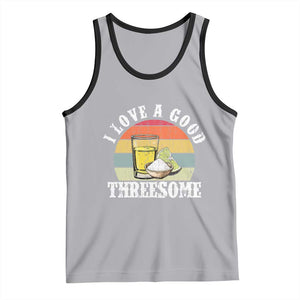 Funny Tequila Lover Tank Top I Love A Good Threesome Cinco de Mayo TS11 Athletic Heather Black Print Your Wear