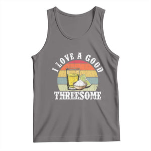 Funny Tequila Lover Tank Top I Love A Good Threesome Cinco de Mayo TS11 Deep Heather Print Your Wear