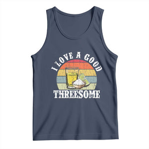 Funny Tequila Lover Tank Top I Love A Good Threesome Cinco de Mayo TS11 Navy Print Your Wear