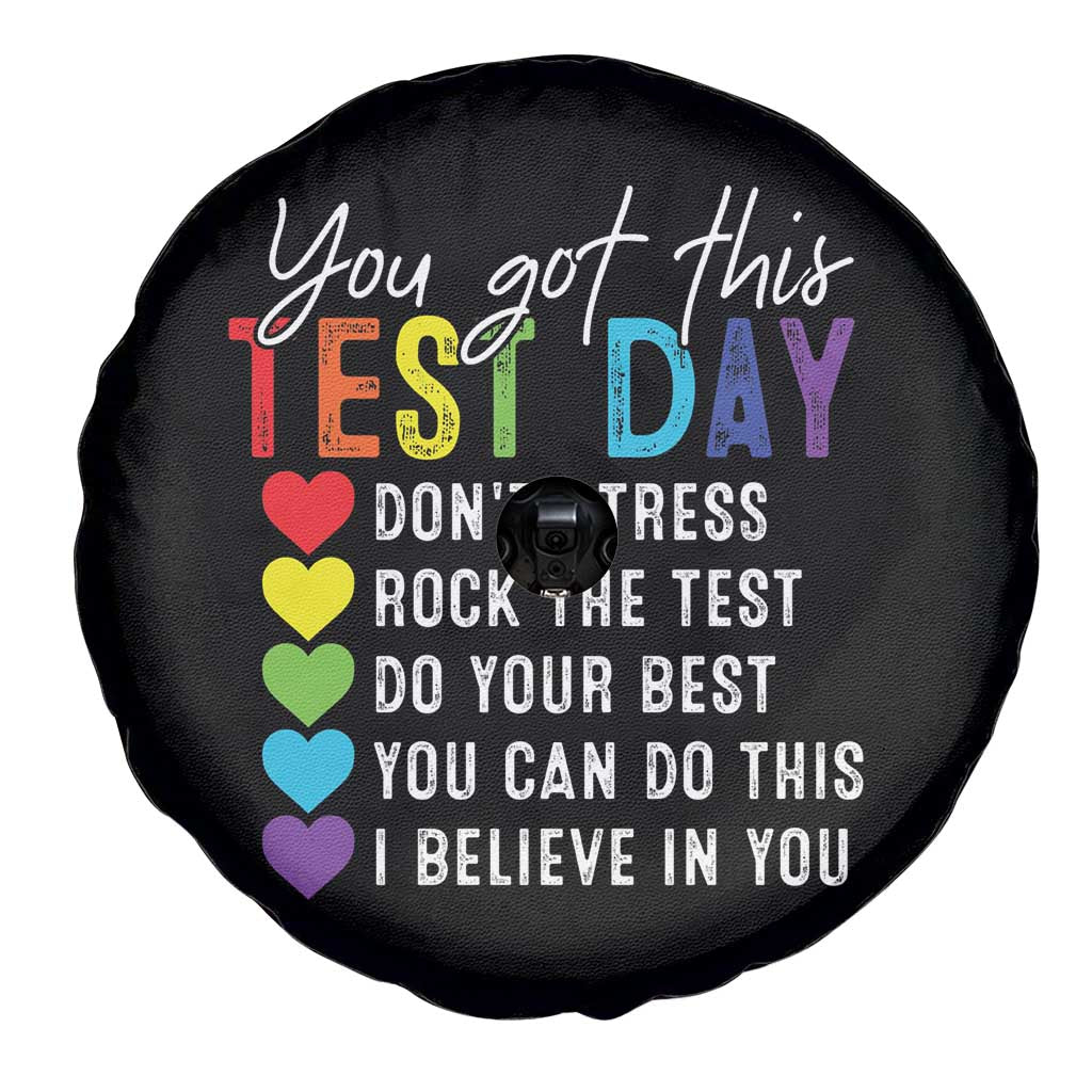 Funny Test Day Spare Tire Cover You Got This Don't Stress Rock The Test TS11 Print Your Wear