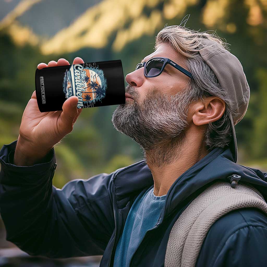 Funny The Caribbean Islands 4 in 1 Can Cooler Tumbler Caribbean Sea Tour Summer Vacation TS11 Print Your Wear