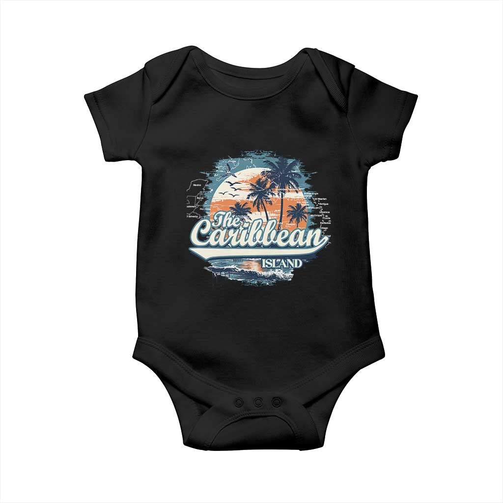 Funny The Caribbean Islands Baby Onesie Caribbean Sea Tour Summer Vacation TS11 Black Print Your Wear