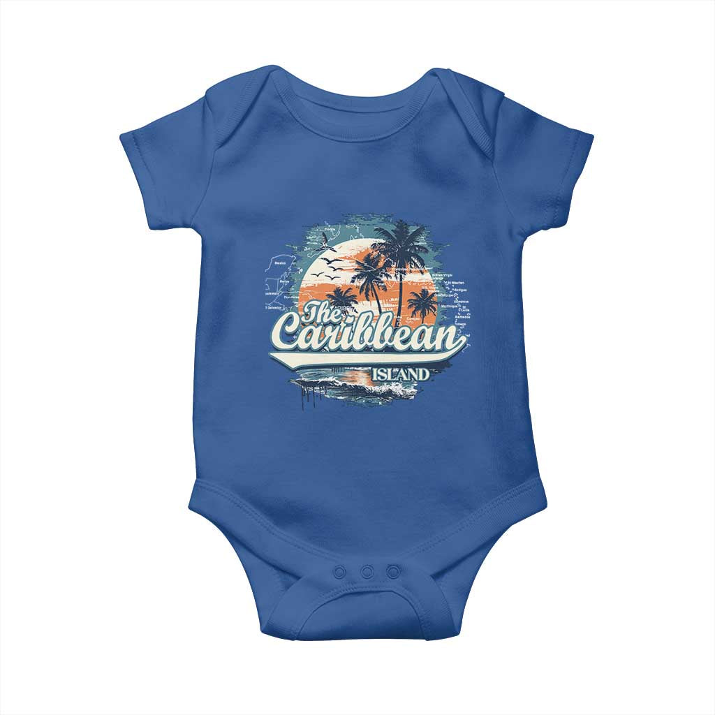 Funny The Caribbean Islands Baby Onesie Caribbean Sea Tour Summer Vacation TS11 Royal Blue Print Your Wear
